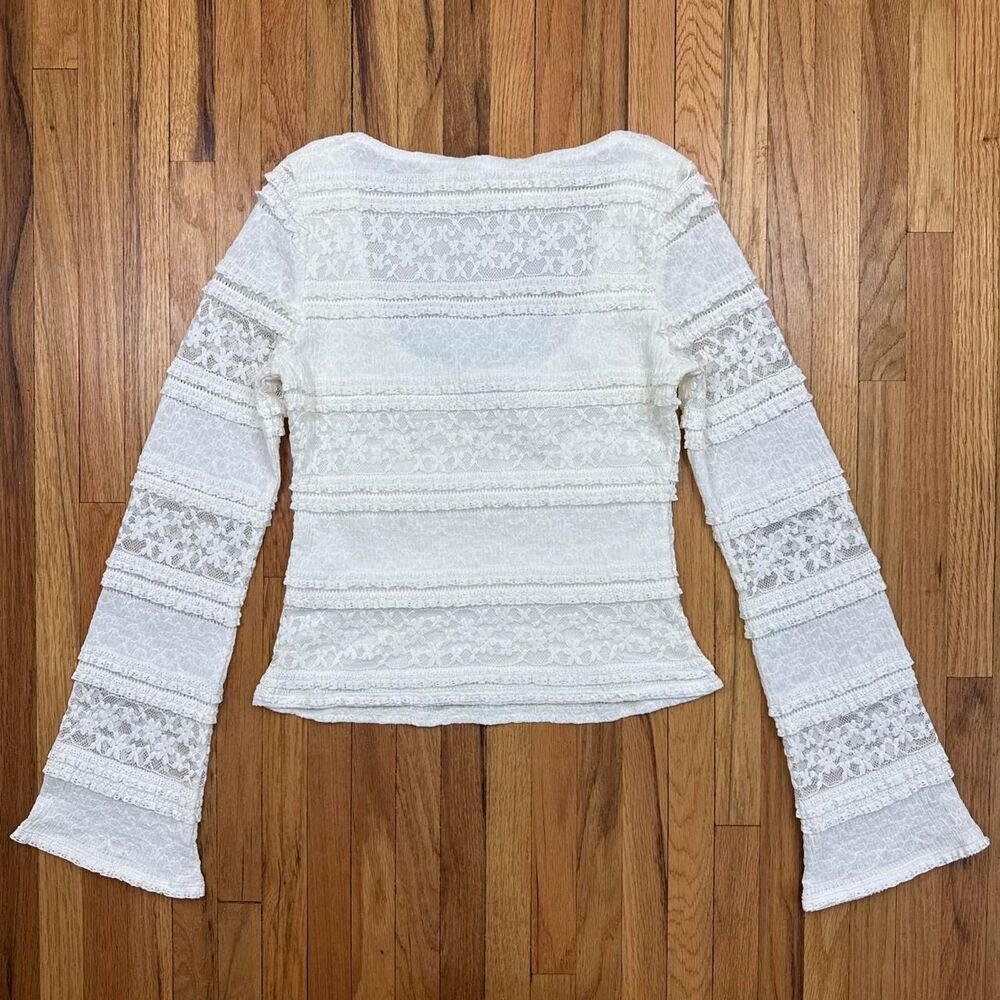 Unbranded Women's White and Cream Blouse - Picture 8 of 8